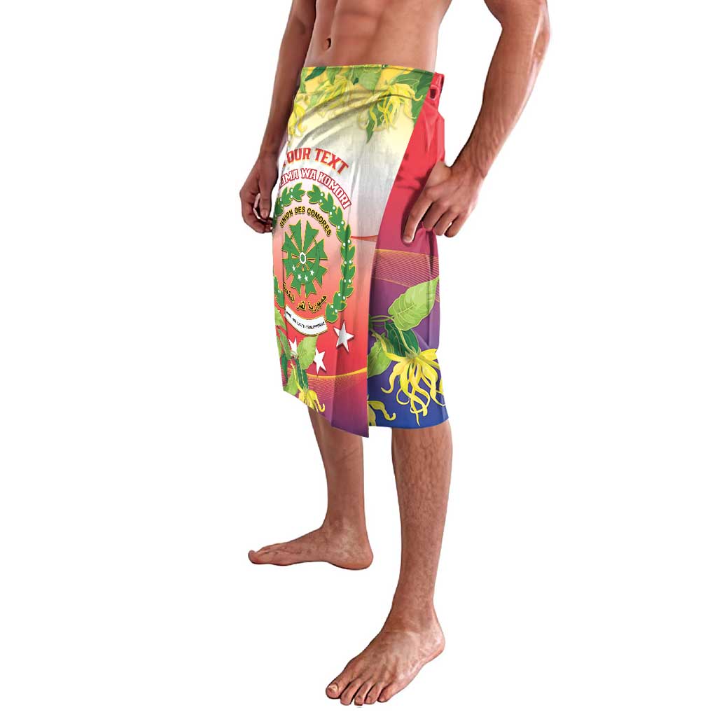 Personalized Comoros Lavalava Coat Of Arms Mix Ylang Ylang Flower - Wonder Print Shop