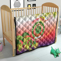 Personalized Comoros Quilt Coat Of Arms Mix Ylang Ylang Flower - Wonder Print Shop