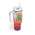 Personalized Comoros Tumbler With Handle Coat Of Arms Mix Ylang Ylang Flower - Wonder Print Shop