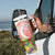 Personalized Comoros Tumbler With Handle Coat Of Arms Mix Ylang Ylang Flower - Wonder Print Shop