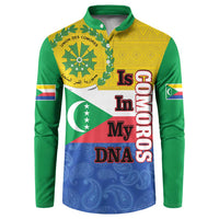 Comoros Is In My DNA Button Sweatshirt Udzima wa Komori - African Paisley Pattern - Wonder Print Shop
