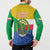 Comoros Is In My DNA Button Sweatshirt Udzima wa Komori - African Paisley Pattern - Wonder Print Shop