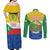 Comoros Is In My DNA Couples Matching Off Shoulder Maxi Dress and Long Sleeve Button Shirt Udzima wa Komori - African Paisley Pattern - Wonder Print Shop