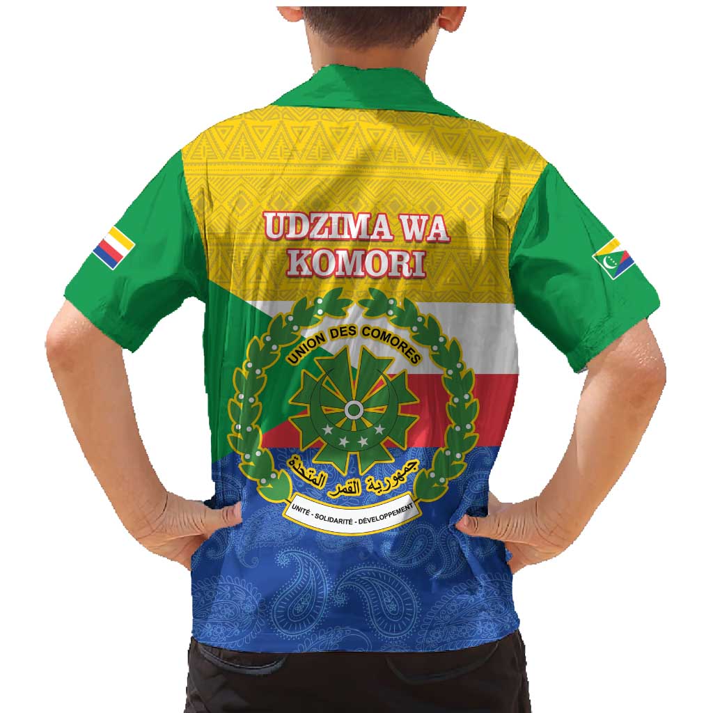 Comoros Is In My DNA Family Matching Mermaid Dress and Hawaiian Shirt Udzima wa Komori - African Paisley Pattern - Wonder Print Shop