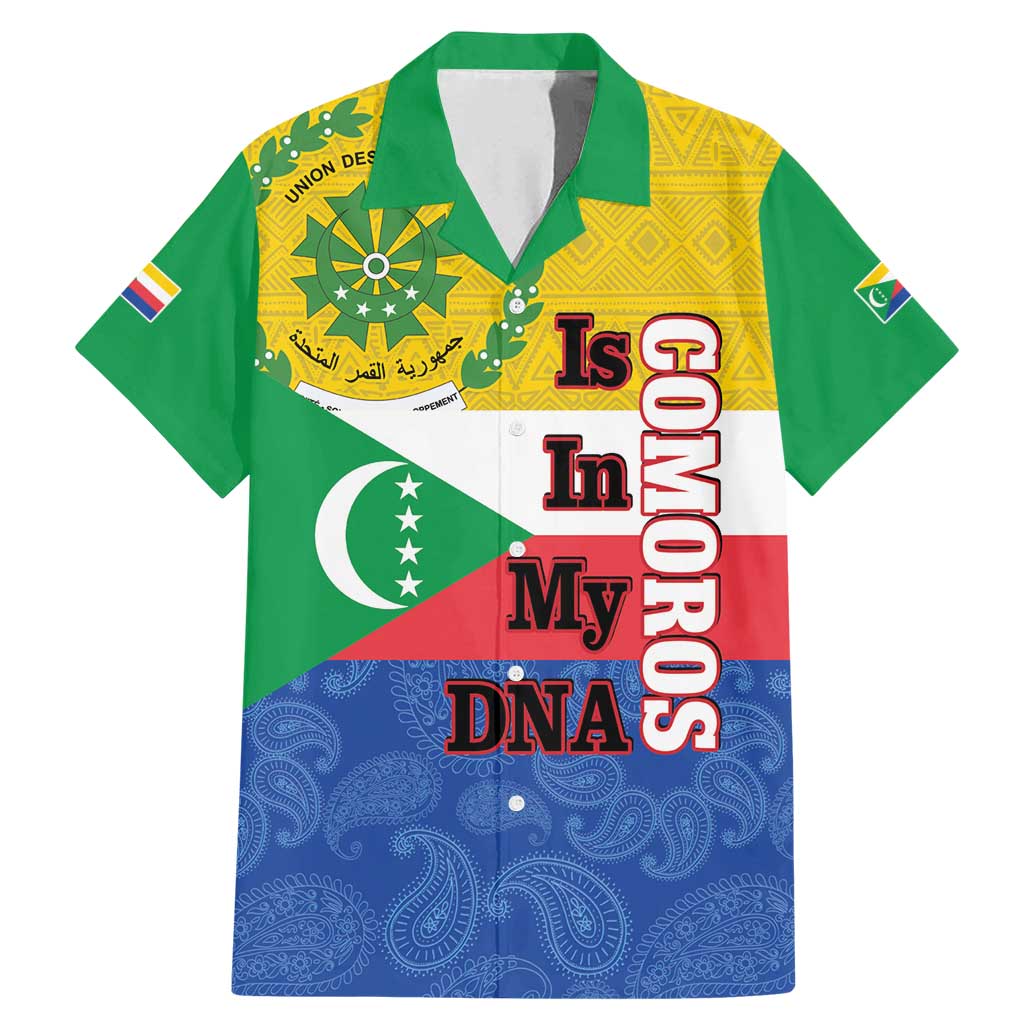 Comoros Is In My DNA Family Matching Mermaid Dress and Hawaiian Shirt Udzima wa Komori - African Paisley Pattern - Wonder Print Shop
