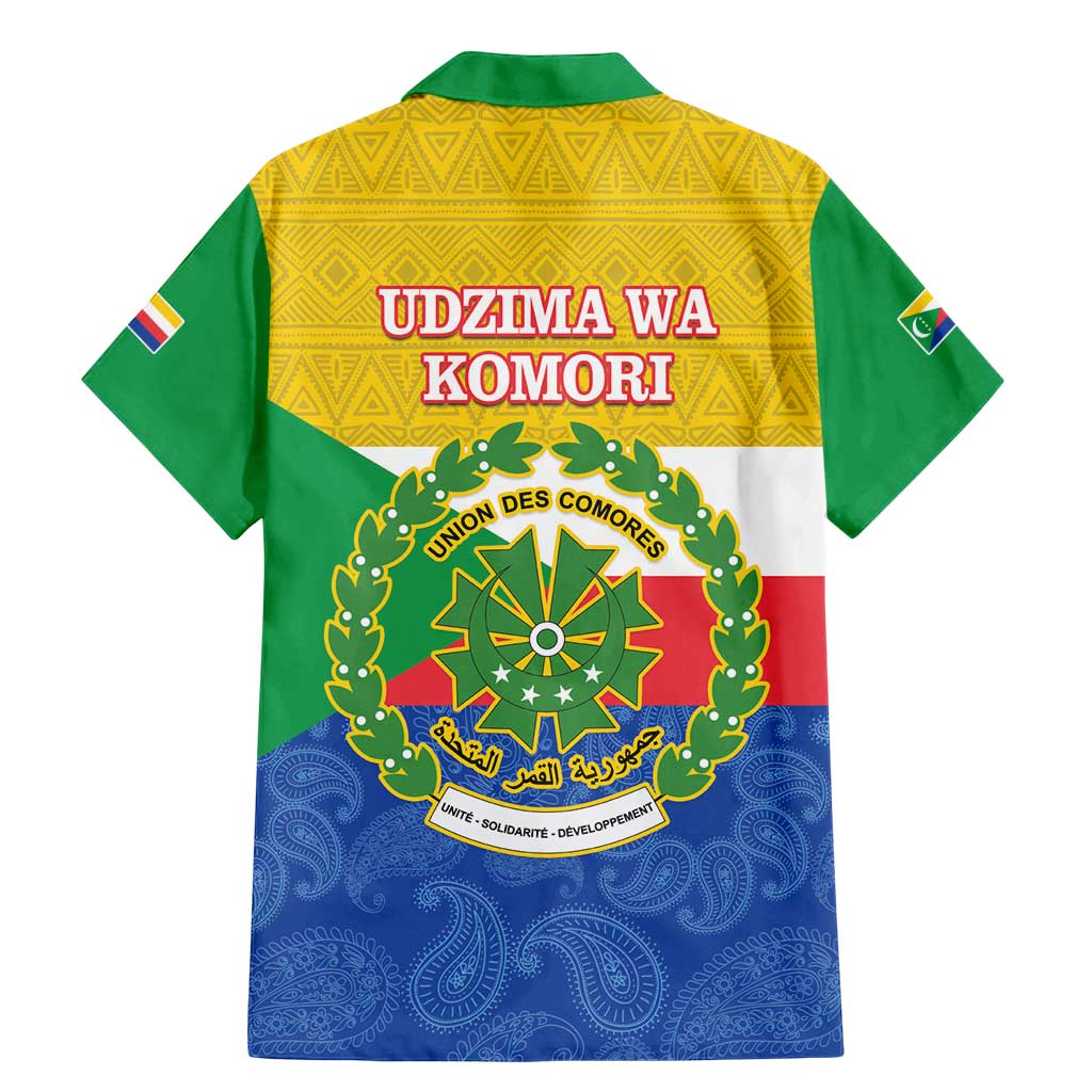 Comoros Is In My DNA Family Matching Mermaid Dress and Hawaiian Shirt Udzima wa Komori - African Paisley Pattern - Wonder Print Shop