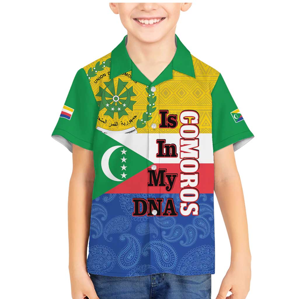 Comoros Is In My DNA Family Matching Mermaid Dress and Hawaiian Shirt Udzima wa Komori - African Paisley Pattern - Wonder Print Shop