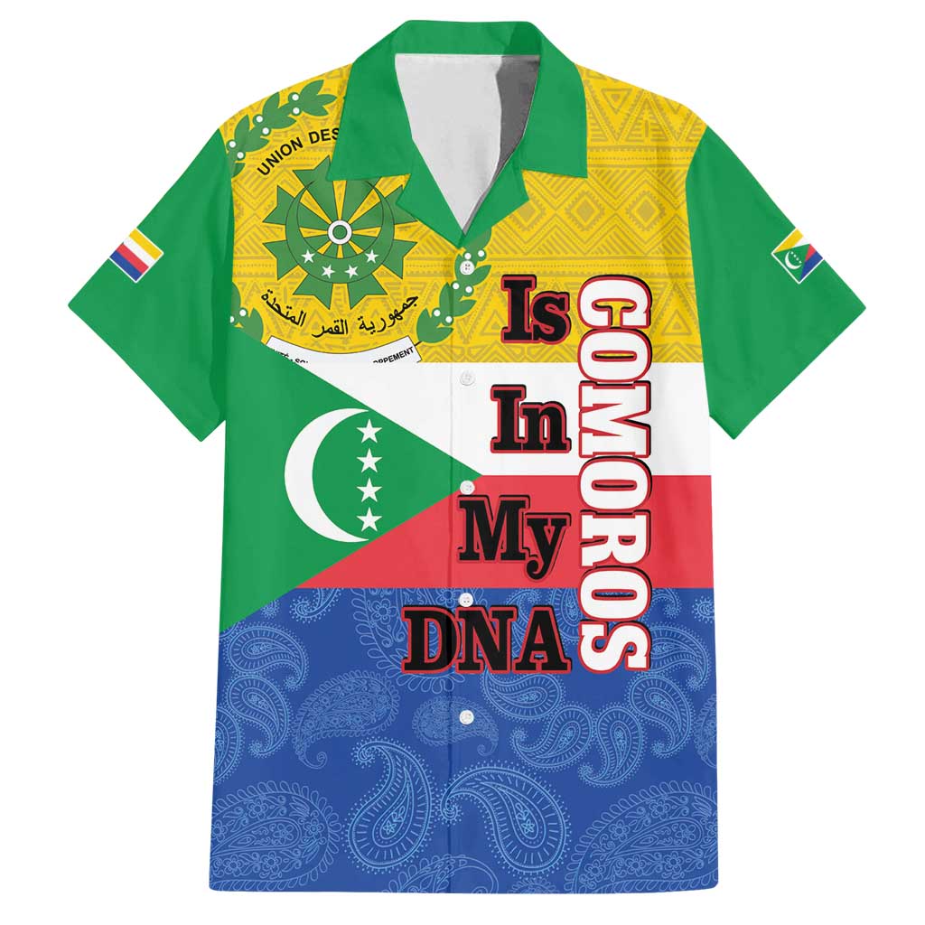 Comoros Is In My DNA Family Matching Summer Maxi Dress and Hawaiian Shirt Udzima wa Komori - African Paisley Pattern - Wonder Print Shop