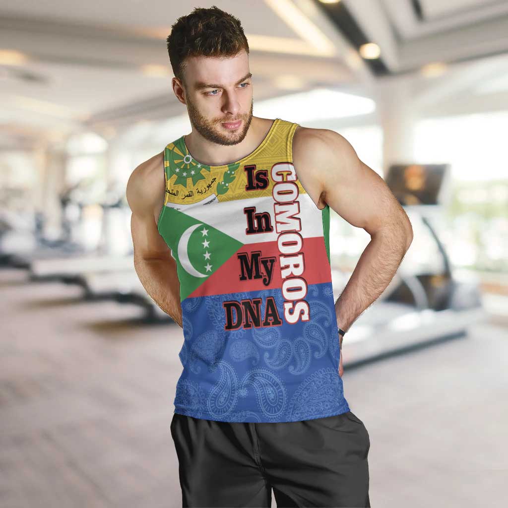 Comoros Is In My DNA Men Tank Top Udzima wa Komori - African Paisley Pattern - Wonder Print Shop