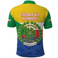 Comoros Is In My DNA Polo Shirt Udzima wa Komori - African Paisley Pattern - Wonder Print Shop