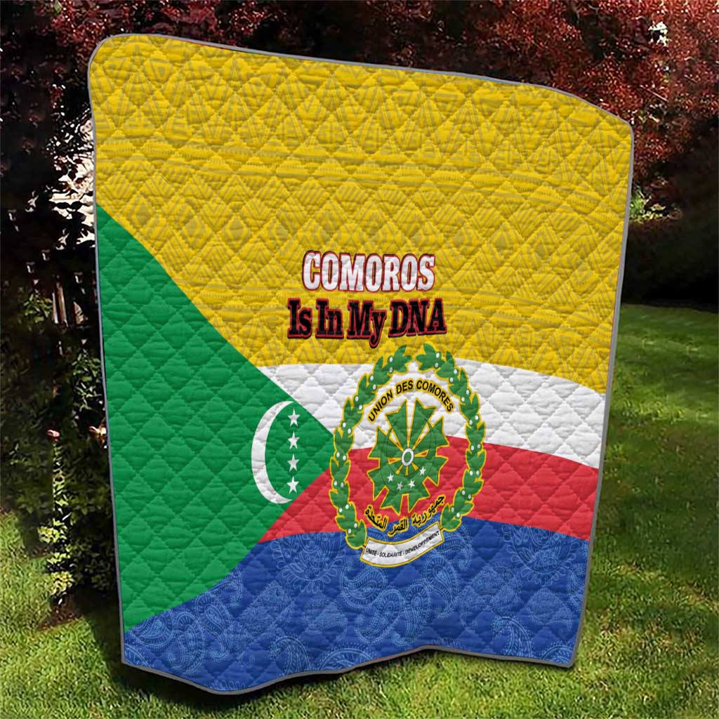 Comoros Is In My DNA Quilt Udzima wa Komori - African Paisley Pattern - Wonder Print Shop
