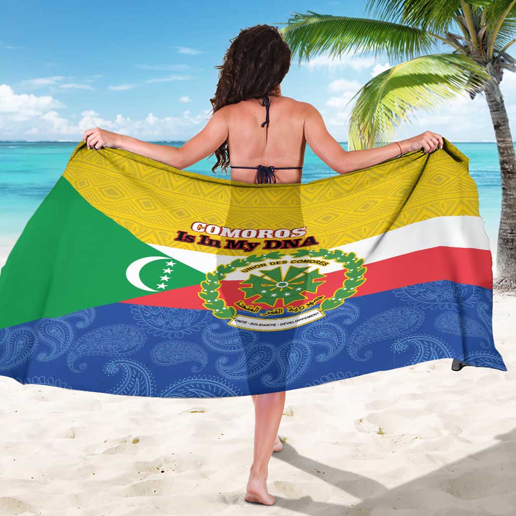 Comoros Is In My DNA Sarong Udzima wa Komori - African Paisley Pattern - Wonder Print Shop