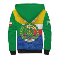 Comoros Is In My DNA Sherpa Hoodie Udzima wa Komori - African Paisley Pattern - Wonder Print Shop