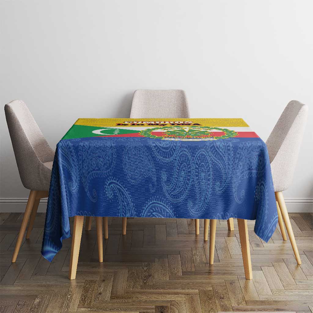 Comoros Is In My DNA Tablecloth Udzima wa Komori - African Paisley Pattern - Wonder Print Shop