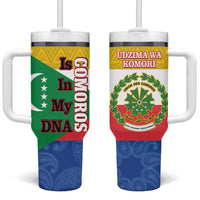 Comoros Is In My DNA Tumbler With Handle Udzima wa Komori - African Paisley Pattern - Wonder Print Shop