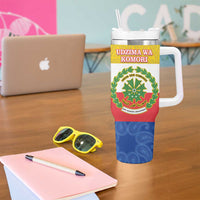Comoros Is In My DNA Tumbler With Handle Udzima wa Komori - African Paisley Pattern - Wonder Print Shop