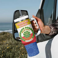 Comoros Is In My DNA Tumbler With Handle Udzima wa Komori - African Paisley Pattern - Wonder Print Shop