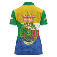 Comoros Is In My DNA Women Polo Shirt Udzima wa Komori - African Paisley Pattern - Wonder Print Shop
