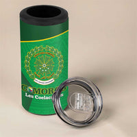 Custom Comoros Football 4 in 1 Can Cooler Tumbler Allez Les Coelacantes - Wonder Print Shop