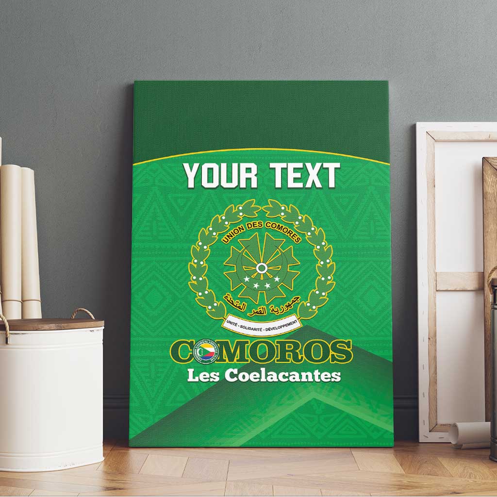 Custom Comoros Football Canvas Wall Art Allez Les Coelacantes - Wonder Print Shop