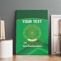 Custom Comoros Football Canvas Wall Art Allez Les Coelacantes - Wonder Print Shop