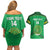 Custom Comoros Football Couples Matching Off Shoulder Short Dress and Hawaiian Shirt Allez Les Coelacantes - Wonder Print Shop