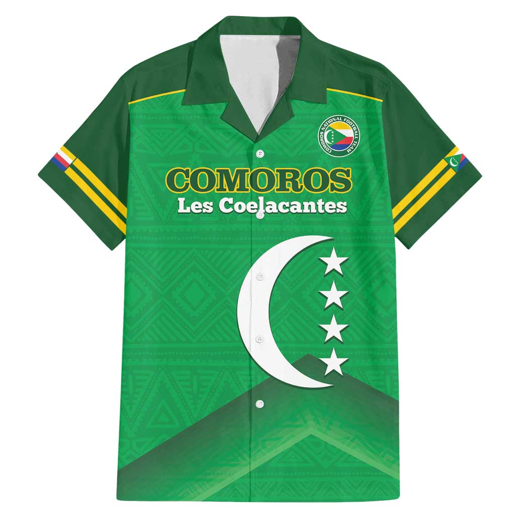 Custom Comoros Football Family Matching Mermaid Dress and Hawaiian Shirt Allez Les Coelacantes - Wonder Print Shop