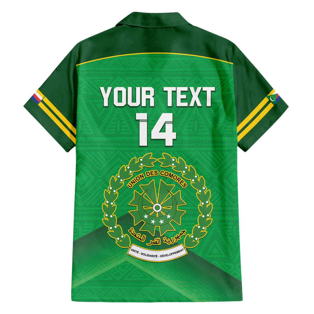 Custom Comoros Football Family Matching Off The Shoulder Long Sleeve Dress and Hawaiian Shirt Allez Les Coelacantes - Wonder Print Shop