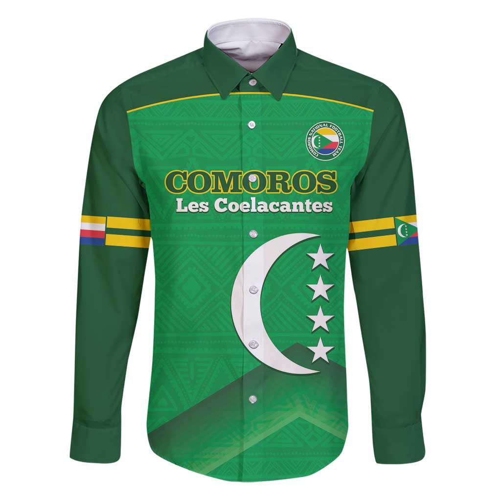 Custom Comoros Football Family Matching Puletasi and Hawaiian Shirt Allez Les Coelacantes - Wonder Print Shop