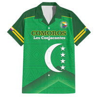 Custom Comoros Football Family Matching Short Sleeve Bodycon Dress and Hawaiian Shirt Allez Les Coelacantes - Wonder Print Shop