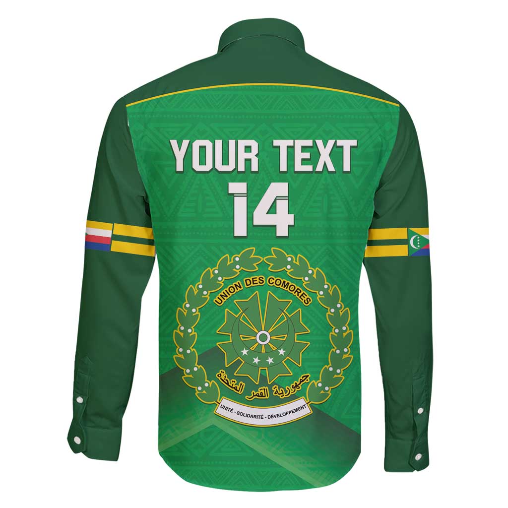 Custom Comoros Football Family Matching Short Sleeve Bodycon Dress and Hawaiian Shirt Allez Les Coelacantes - Wonder Print Shop