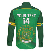 Custom Comoros Football Family Matching Short Sleeve Bodycon Dress and Hawaiian Shirt Allez Les Coelacantes - Wonder Print Shop