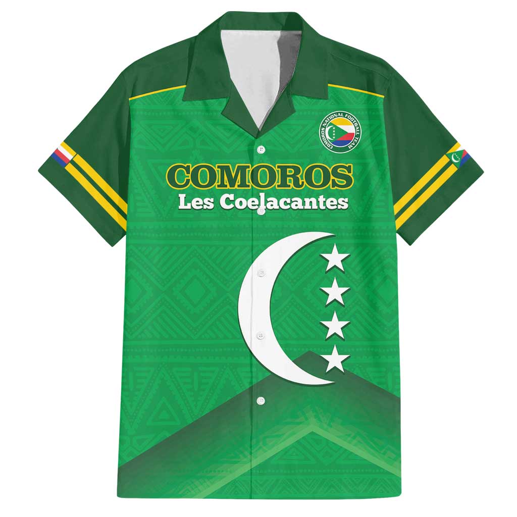 Custom Comoros Football Family Matching Summer Maxi Dress and Hawaiian Shirt Allez Les Coelacantes - Wonder Print Shop