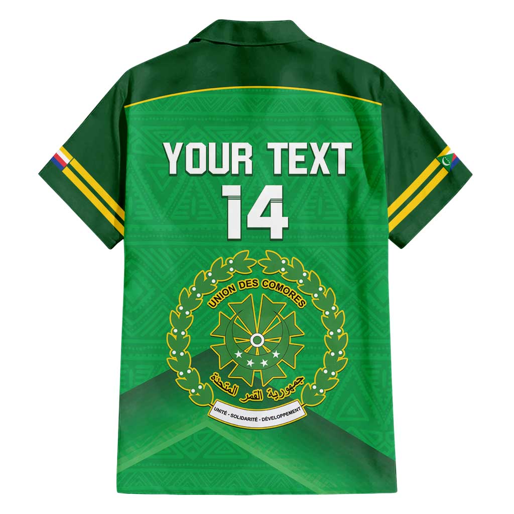 Custom Comoros Football Hawaiian Shirt Allez Les Coelacantes - Wonder Print Shop