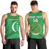 Custom Comoros Football Men Tank Top Allez Les Coelacantes - Wonder Print Shop