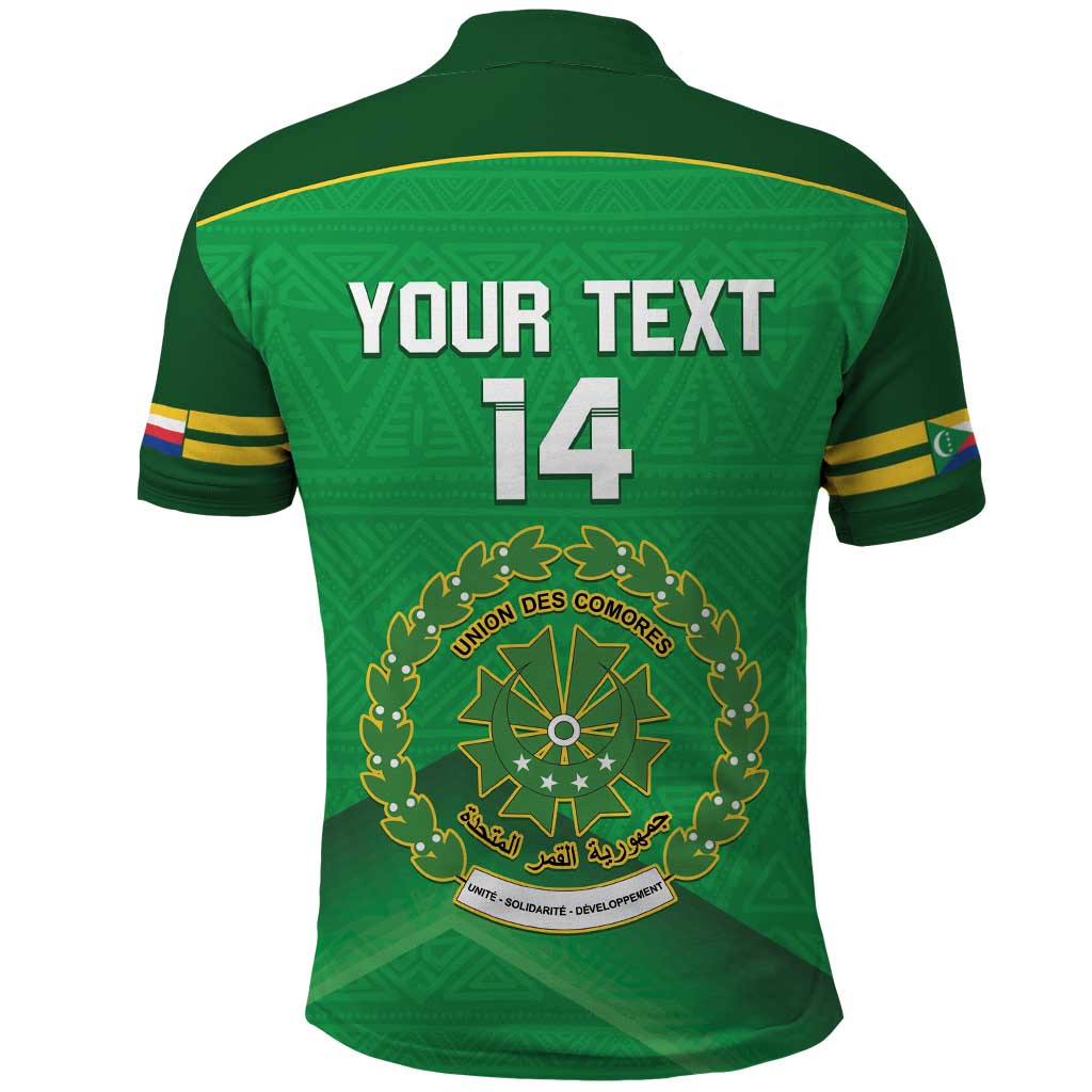 Custom Comoros Football Polo Shirt Allez Les Coelacantes - Wonder Print Shop