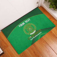 Custom Comoros Football Rubber Doormat Allez Les Coelacantes - Wonder Print Shop