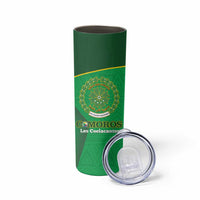 Custom Comoros Football Skinny Tumbler Allez Les Coelacantes - Wonder Print Shop