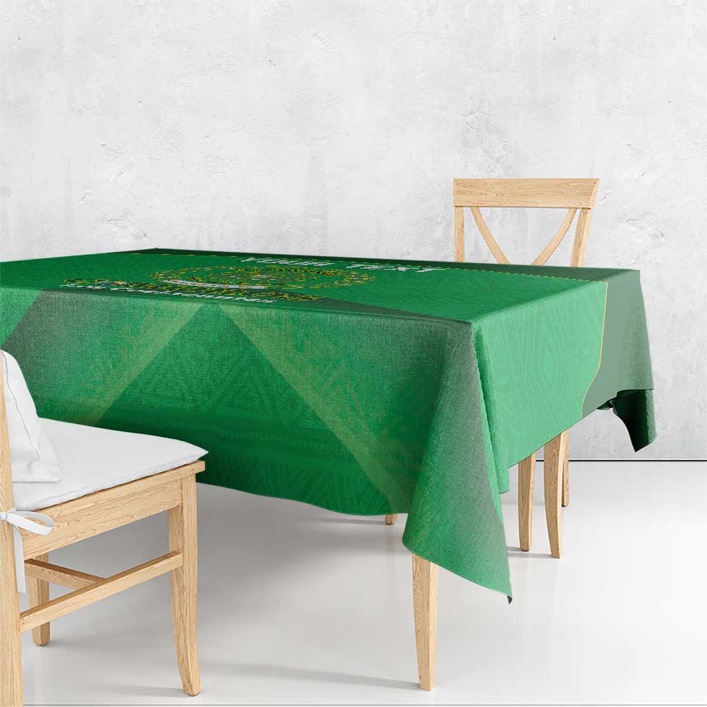 Custom Comoros Football Tablecloth Allez Les Coelacantes - Wonder Print Shop