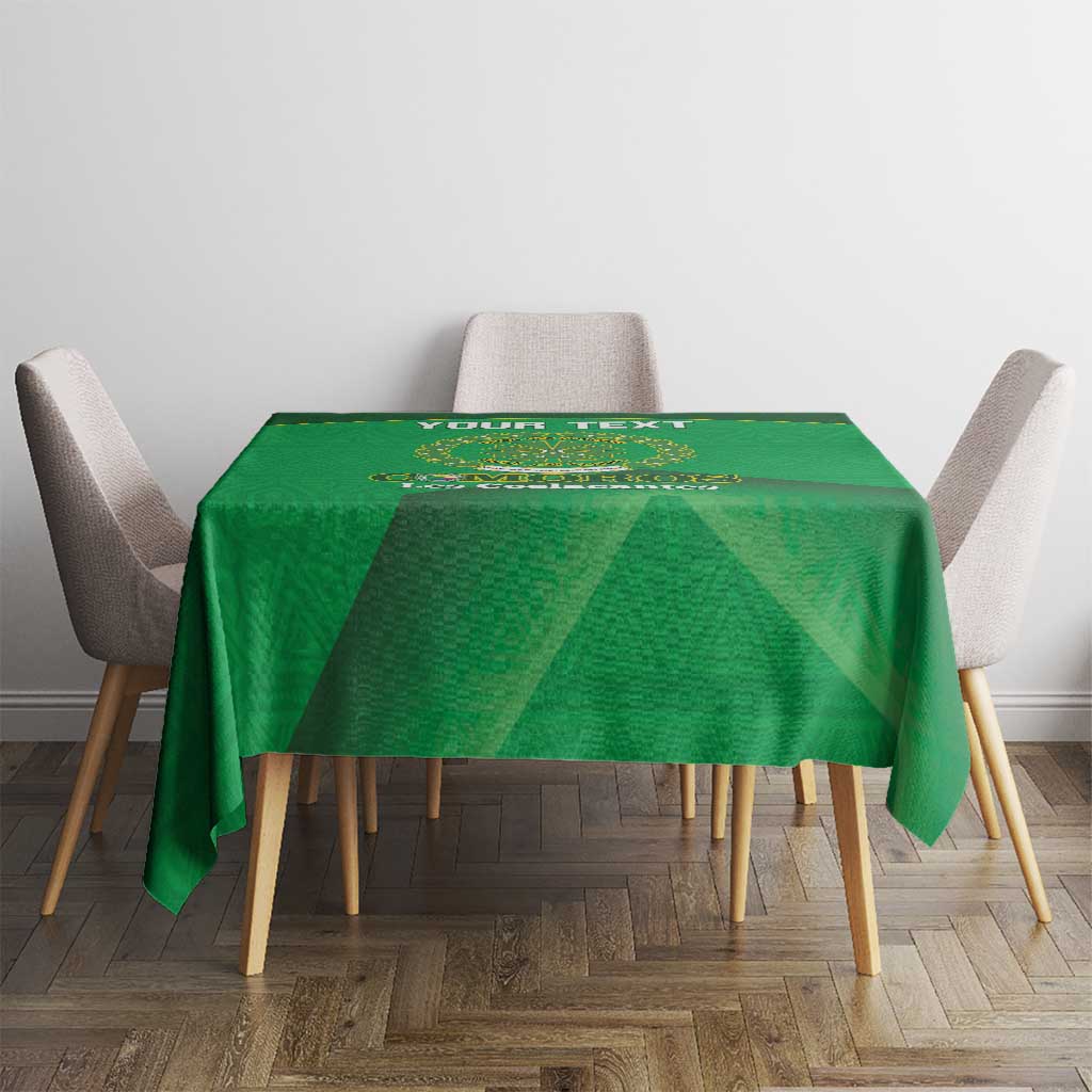 Custom Comoros Football Tablecloth Allez Les Coelacantes - Wonder Print Shop