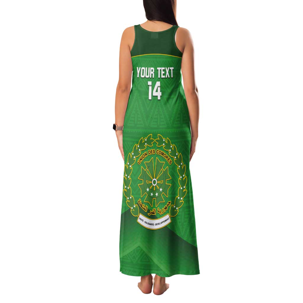 Custom Comoros Football Tank Maxi Dress Allez Les Coelacantes - Wonder Print Shop