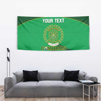 Custom Comoros Football Tapestry Allez Les Coelacantes - Wonder Print Shop