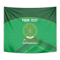 Custom Comoros Football Tapestry Allez Les Coelacantes - Wonder Print Shop
