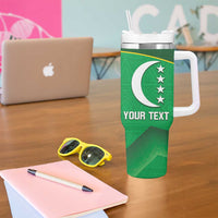 Custom Comoros Football Tumbler With Handle Allez Les Coelacantes - Wonder Print Shop