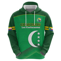 Custom Comoros Football Zip Hoodie Allez Les Coelacantes - Wonder Print Shop