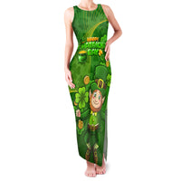 Happy St Patricks Day Family Matching Tank Maxi Dress and Hawaiian Shirt 2024 Irish Shamrocks With Lucky Leprechaun - Wonder Print Shop