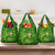 St Patrick's Day Grocery Bag Irish Shamrocks With Lucky Leprechaun