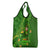 St Patrick's Day Grocery Bag Irish Shamrocks With Lucky Leprechaun