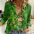 Happy St Patricks Day Women Casual Shirt 2024 Irish Shamrocks With Lucky Leprechaun - Wonder Print Shop