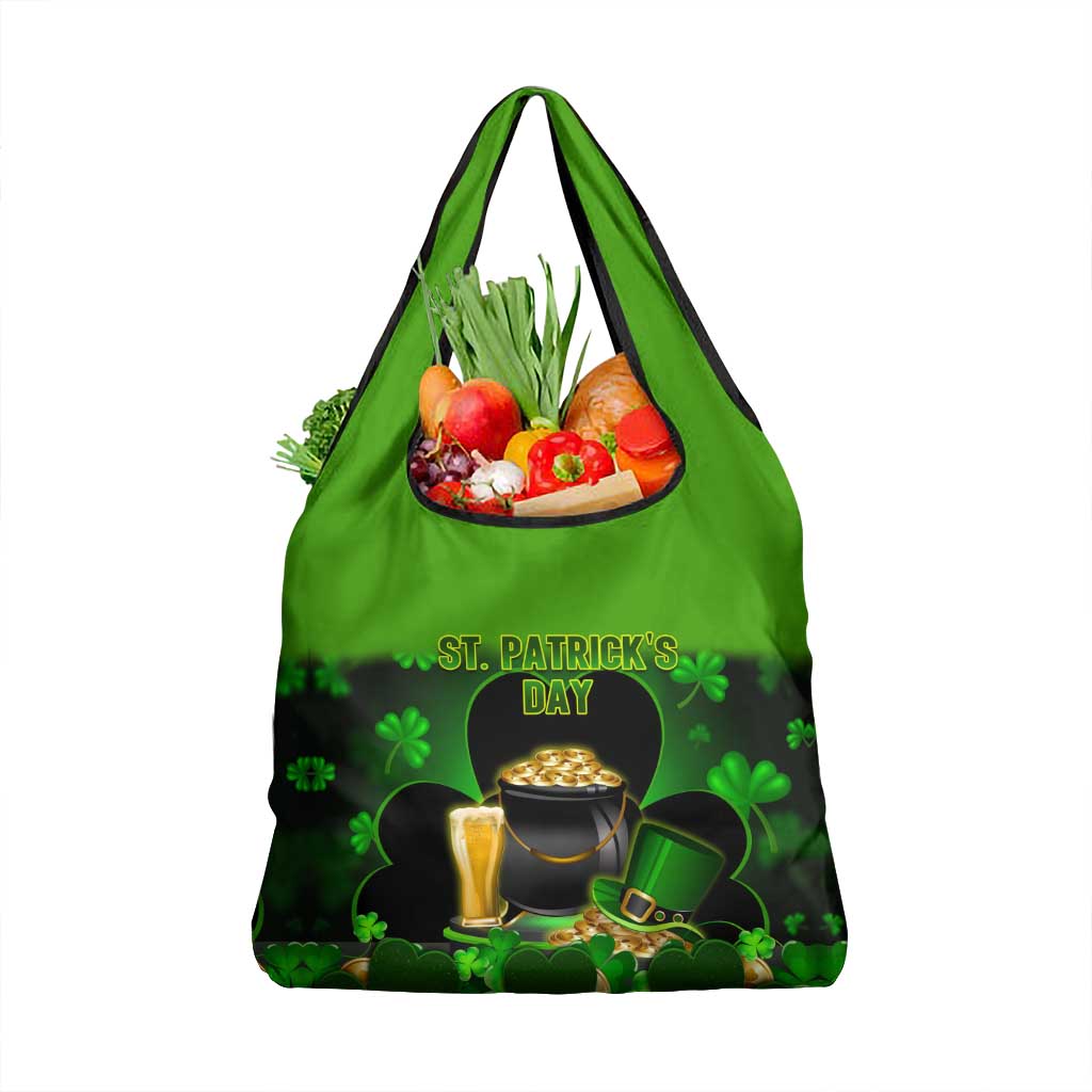 St Patrick's Day Grocery Bag La Fheile Padraig Shamrock Style